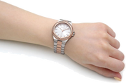 Michael Kors Lennox Three Hand Quartz Silver Dial Two Tone Steel Strap Watch For Women - MK6989