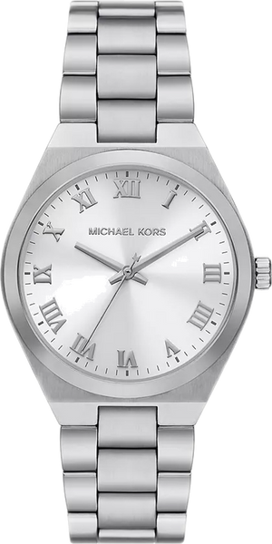 Michael Kors Lennox Three Hand Silver Dial Silver Steel Strap Watch For Women - MK7393