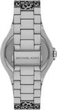 Michael Kors Lennox Analog Crystals Silver Dial Silver Steel Strap Watch For Women - MK7408