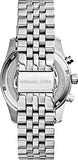 Michael Kors Runway Chronograph Black Dial Silver Steel Strap Watch For Women - MK5708