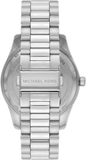 Michael Kors Lexington Quartz Black Dial Silver Steel Strap Watch For Women - MK8946