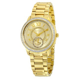 Michael Kors Madelyn Quartz Gold Dial Gold Steel Strap Watch For Women - MK6287