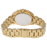 Michael Kors Mini Bradshaw Crystals Gold Dial Gold Steel Strap Watch For Women - MK6494