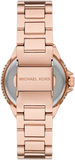 Michael Kors Camille Multifunction White Dial Rose Gold Steel Strap Watch For Women  - MK4700