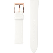 Michael Kors Pyper Quartz White Dial White Leather Strap Watch For Women - MK2800