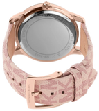 Michael Kors Tibby Multifunction Rose Gold Dial Pink Leather Strap Watch For Women - MK2955