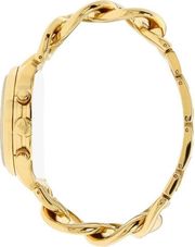 Michael Kors Runway Twist Gold Dial Gold Steel Strap Watch for Women - MK3131