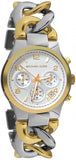 Michael Kors Runway White Dial Two Tone Steel Strap Watch for Women - MK3199