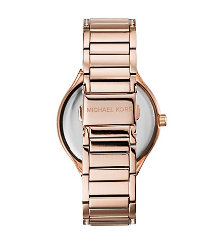 Michael Kors Kerry Mother of Pearl Dial Rose Gold Steel Strap 