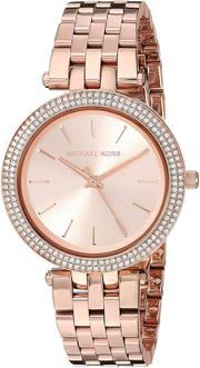 Michael Kors Darci Rose Gold Dial Rose Gold Stainless Steel Strap Watch for Women - MK3366