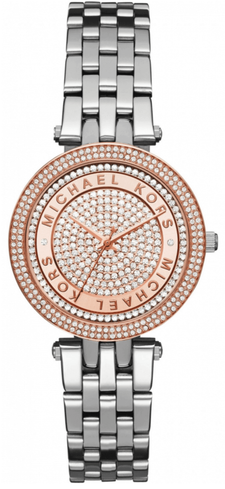 Mk6641 Michael Kors Watches Silver With Rose Gold