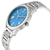 Michael Kors Hartman Quartz Blue Dial Silver Steel Strap Watch For Women - MK3519