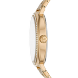 Michael Kors Nia Quartz Gold Dial Gold Steel Strap Watch For Women - MK3989