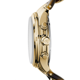 Michael Kors Runway Gold Dial Two Tone Steel Strap Watch for Women - MK4222