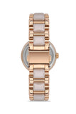 Michael Kors Delray Rose Gold Dial Two Tone Steel Strap Watch for Women - MK4319