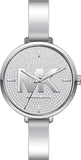 Michael Kors Charley Quartz Crystals Silver Dial Silver Steel Strap Watch For Women - MK4432