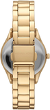 Michael Kors Lauryn Quartz Mother of Pearl Gold Dial Gold Steel Strap Watch For Women - MK4490