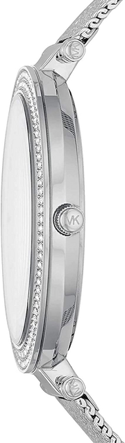 Michael Kors Darci Analog Pink Dial Silver Mesh Bracelet Watch For Women - MK4518