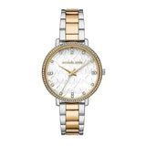 Michael Kors Pyper Three Hand White Dial Two Tone Steel Strap Watch For Women - MK4595