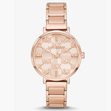 Michael Kors Addyson Quartz Rose Gold Dial Rose Gold Steel Strap Watch for Women - MK4713