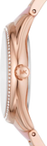 Michael Kors Janelle Analog Rose Gold Dial Two Tone Steel Strap Watch For Women - MK4731