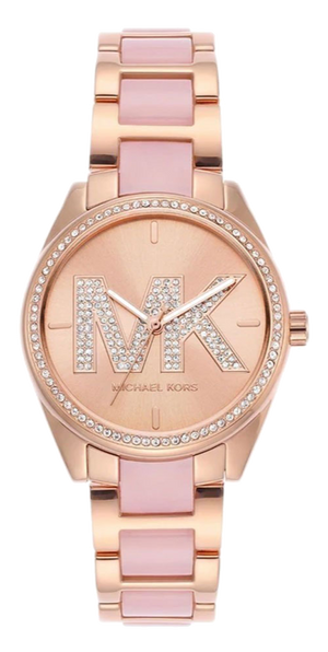 Michael Kors Janelle Analog Rose Gold Dial Two Tone Steel Strap Watch For Women - MK4731