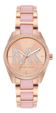 Michael Kors Janelle Analog Rose Gold Dial Two Tone Steel Strap Watch For Women - MK4731