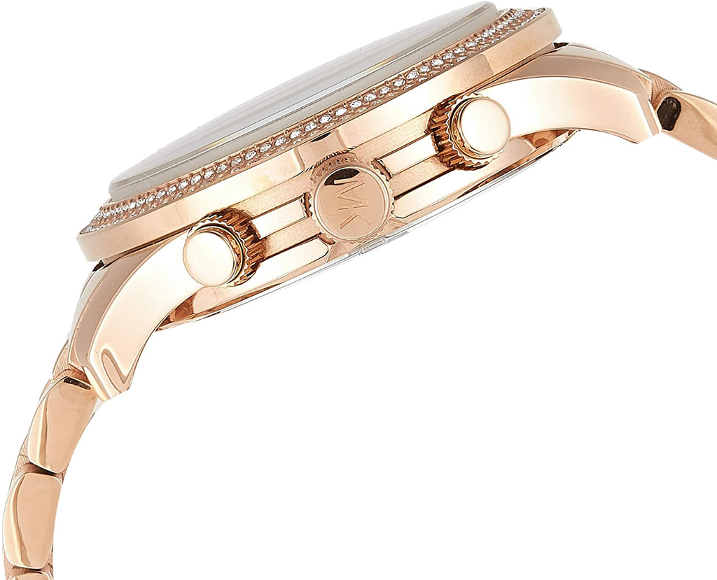 Michael Kors Dylan Rose Gold Dial Rose Gold Steel Strap Watch for Women - MK5576