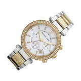 Michael Kors Parker White Dial Two Tone Steel Strap Watch for Women - MK5626