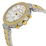 Michael Kors Parker Chronograph Silver Dial Two Tone Steel Strap Watch For Women - MK5687