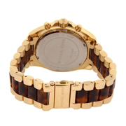 Michael Kors Bradshaw Chronograph Brown Dial Two Tone Steel Strap Watch For Women - MK5696