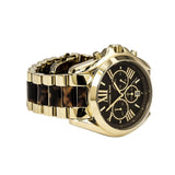 Michael Kors Bradshaw Chronograph Brown Dial Two Tone Steel Strap Watch For Women - MK5696