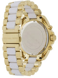 Michael Kors Bradshaw Chronograph White Dial Two Tone Steel Strap Watch For Women - MK5743