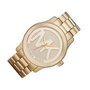 Michael Kors Runway Gold Dial Gold Steel Strap Watch for Women - MK5786