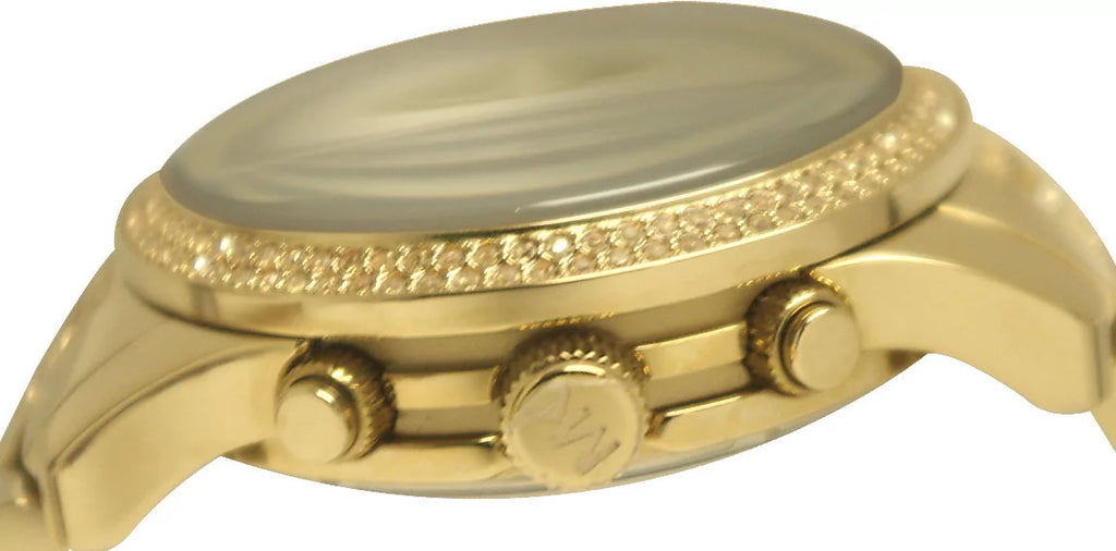 Michael Kors Runway Gold Dial Gold Steel Strap Watch for Women - MK5826