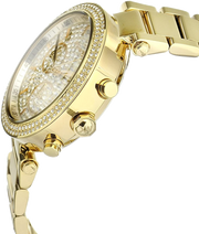Michael Kors Parker Gold Dial Gold Steel Strap Watch for Women - MK5856