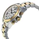 Michael Kors Bradshaw Chronograph Silver Dial Two Tone Steel Strap Watch For Women - MK5912