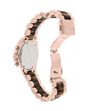 Michael Kors Bradshaw Chronograph Brown Dial Two Tone Steel Strap Watch For Women - MK5944