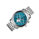 Michael Kors Runway Quartz Blue Dial Silver Steel Strap Watch For Women - MK5953