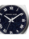 Michael Kors Channing Midnight Blue Dial Silver Steel Strap Watch for Women - MK6113