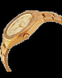 Michael Kors Byrn Quartz Gold Dial Gold Steel Strap Watch For Women - MK6134