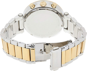 Michael Kors Parker Pink Dial Two Tone Steel Strap Watch for Women - MK6140
