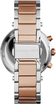 Michael Kors Parker Blue Dial Two Tone Steel Strap Watch for Women - MK6141