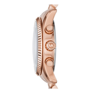 Michael Kors Lexington Purple Dial Rose Gold Steel Strap Watch For Women - MK6207