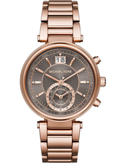 Michael Kors Sawyer Rose Gold Dial Rose Gold Steel Strap Watch for Women - MK6226