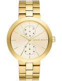 Michael Kors Garner Quartz Gold Dial Gold Steel Strap Watch For Women - MK6408