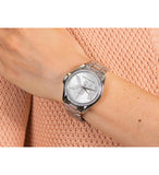 Michael Kors Bradshaw Quartz Silver Dial Silver Steel Strap Watch For Women - MK6554