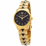 Michael Kors Runway Mercer Quartz Black Dial Two Tone Steel Strap Watch For Women - MK6672