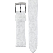 Michael Kors Runway Three Hand White Dial White Leather Strap Watch For Women - MK6998