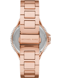 Michael Kors Camille Analog Pink Dial Rose Gold Steel Strap Watch for Women - MK7340